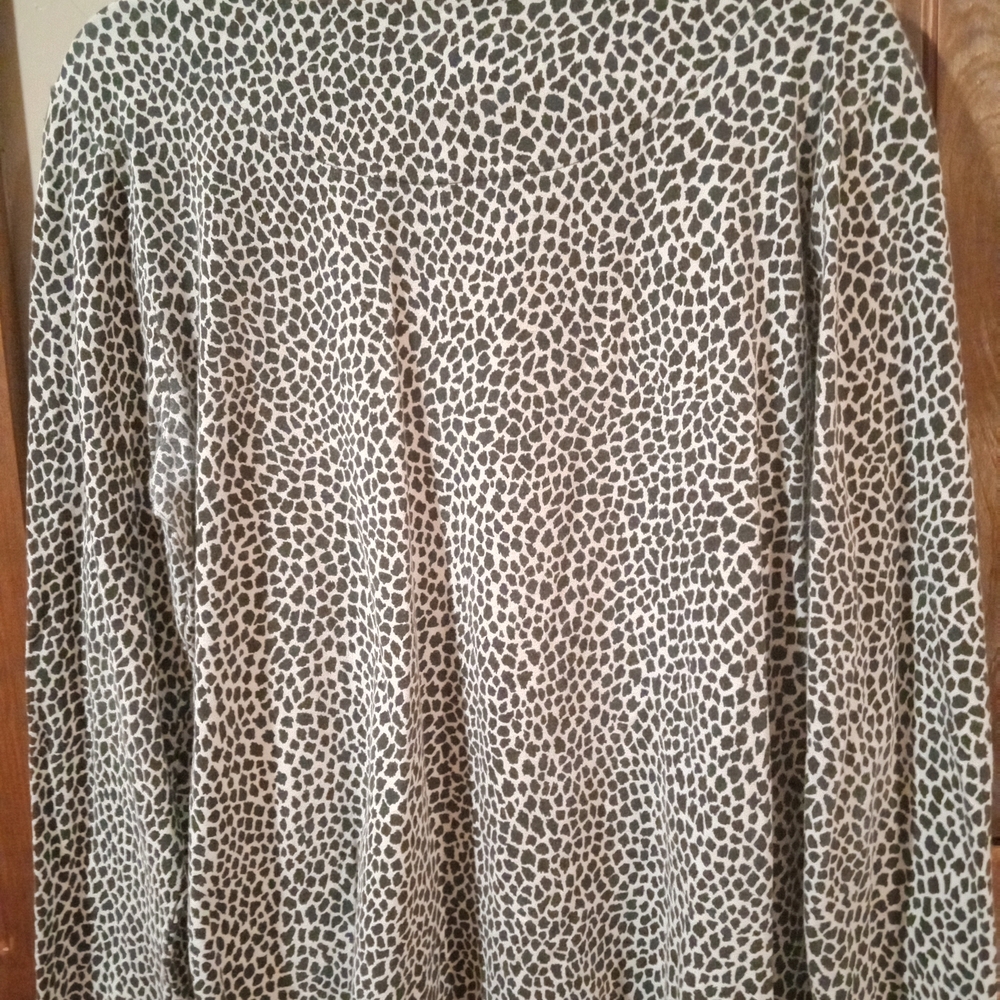Ruby Rd. Black and White Patterned Blouse - Picture 2 of 4